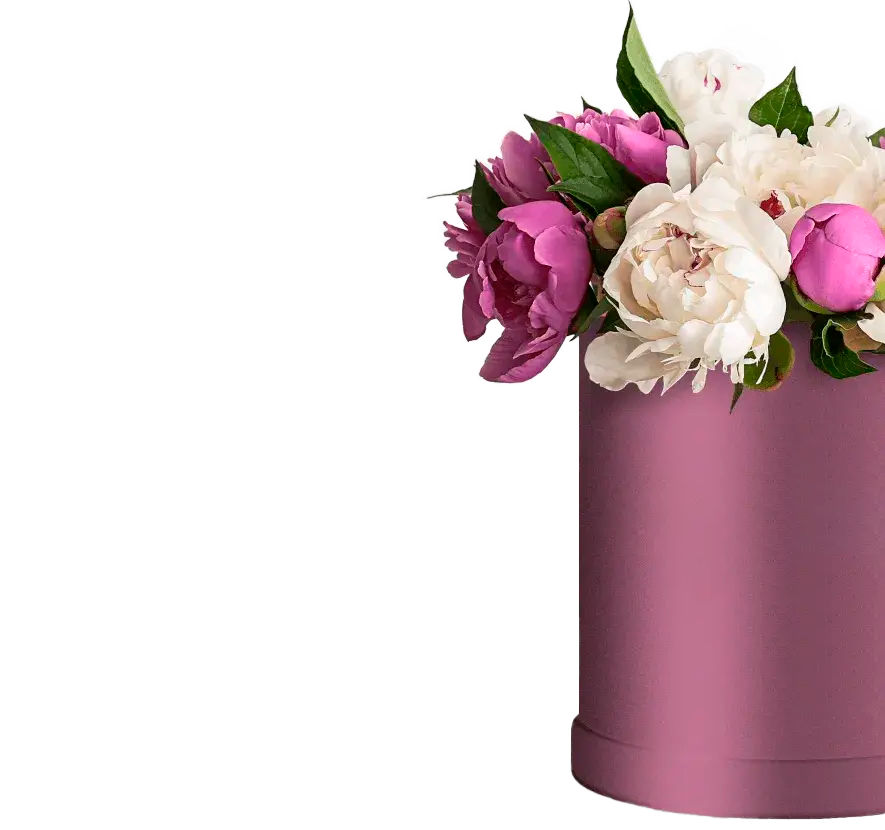 Цветочные композиции в коробках и корзинах с доставкой по Москве