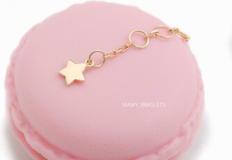  звездочка для браслета с детками Mamy-braslets желтое золото