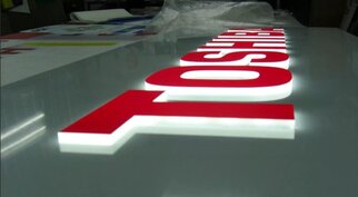 Световые короба с инкрустацией