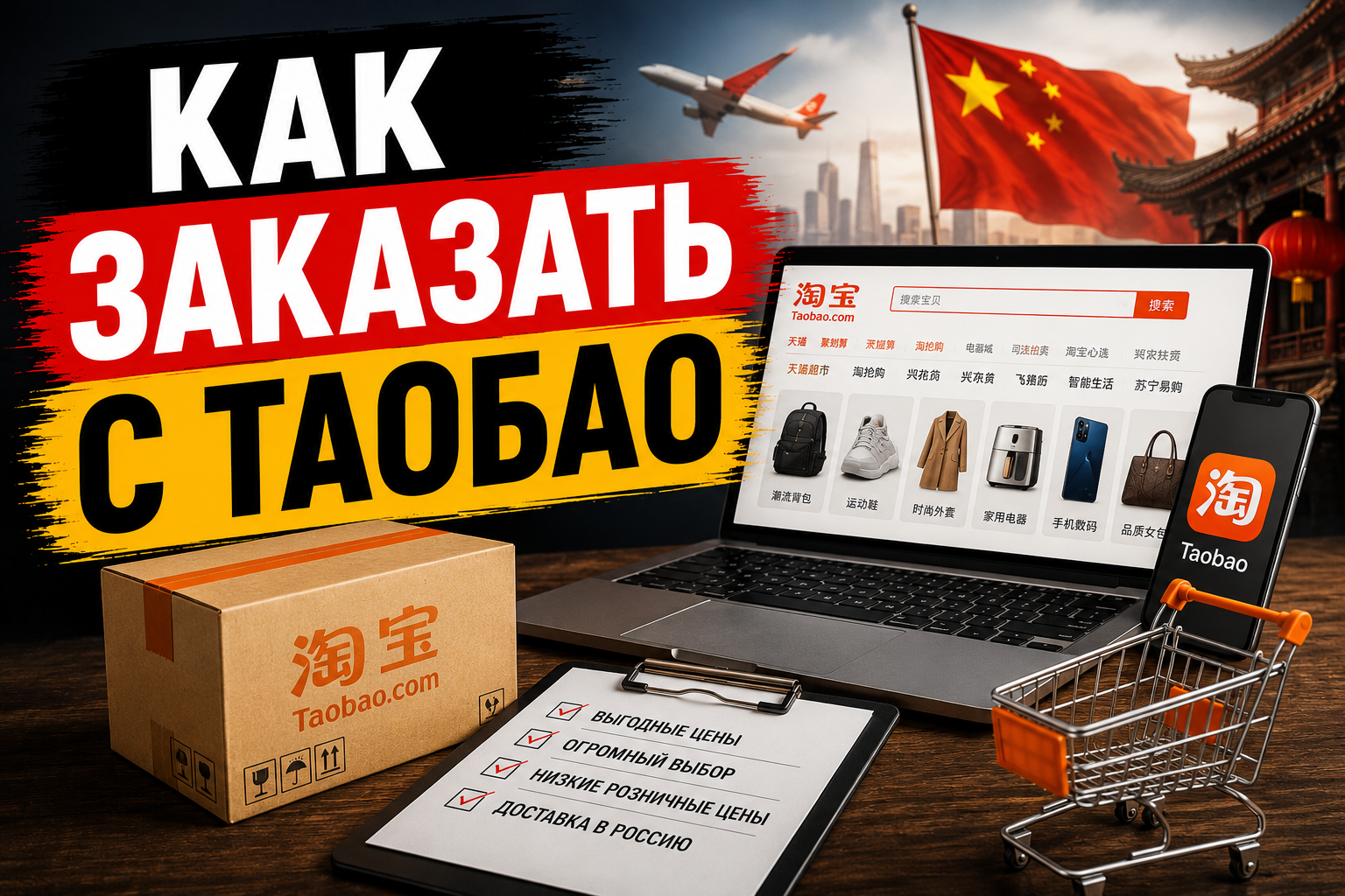 Как заказать с Таобао самостоятельно и с посредником