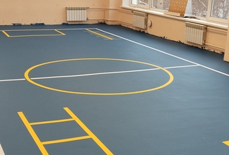 акриловое покрытие на резиновой подложке