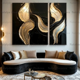 Картина из коллекции Натальи Жуковой " Black Gold Pearl "