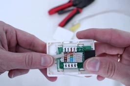 Установка интернет розеток
