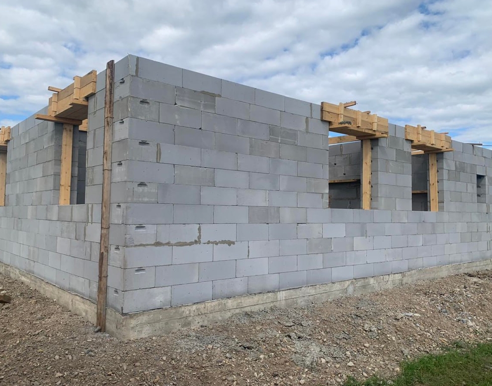 Готовый дом из газобетона