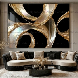 Картина из коллекции Натальи Жуковой " Black Gold Pearl "