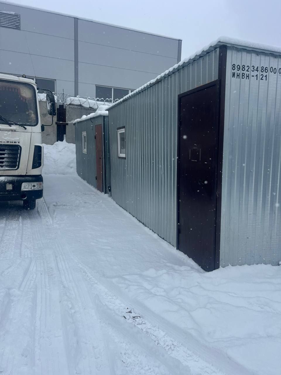 Вагончик, бытовка, вид внутри