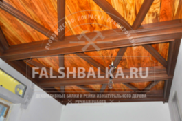 фальшбалки из лиственницы крашенные Лесной Пейзаж