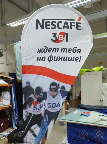 Пошив флага паруса, виндера с логотипом 