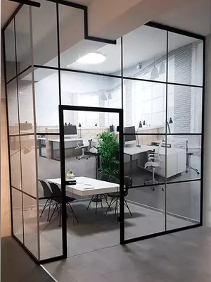 Стационарная стеклянная лофт дверь в Астане