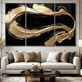 Картина из коллекции Натальи Жуковой " Black Gold Pearl "
