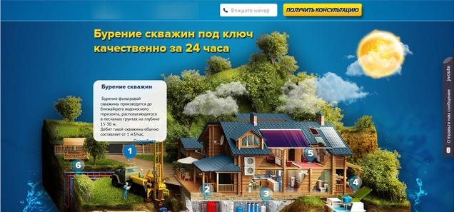 разработка сайта, пример дорогого дизайна