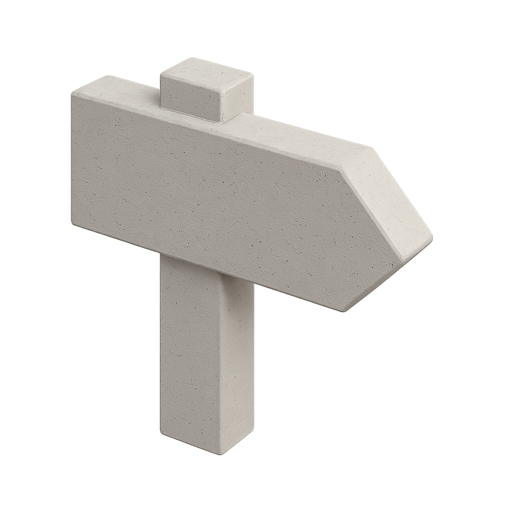 указатели из бетона