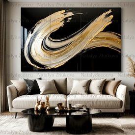 Картина из коллекции Натальи Жуковой " Black Gold Pearl "
