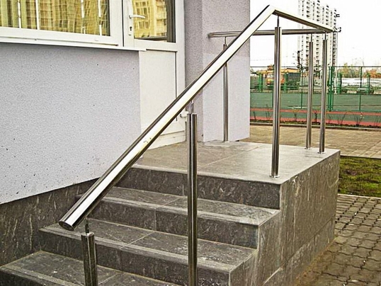 перила из нержавеющей стали без ригелей