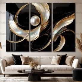Картина из коллекции Натальи Жуковой " Black Gold Pearl "