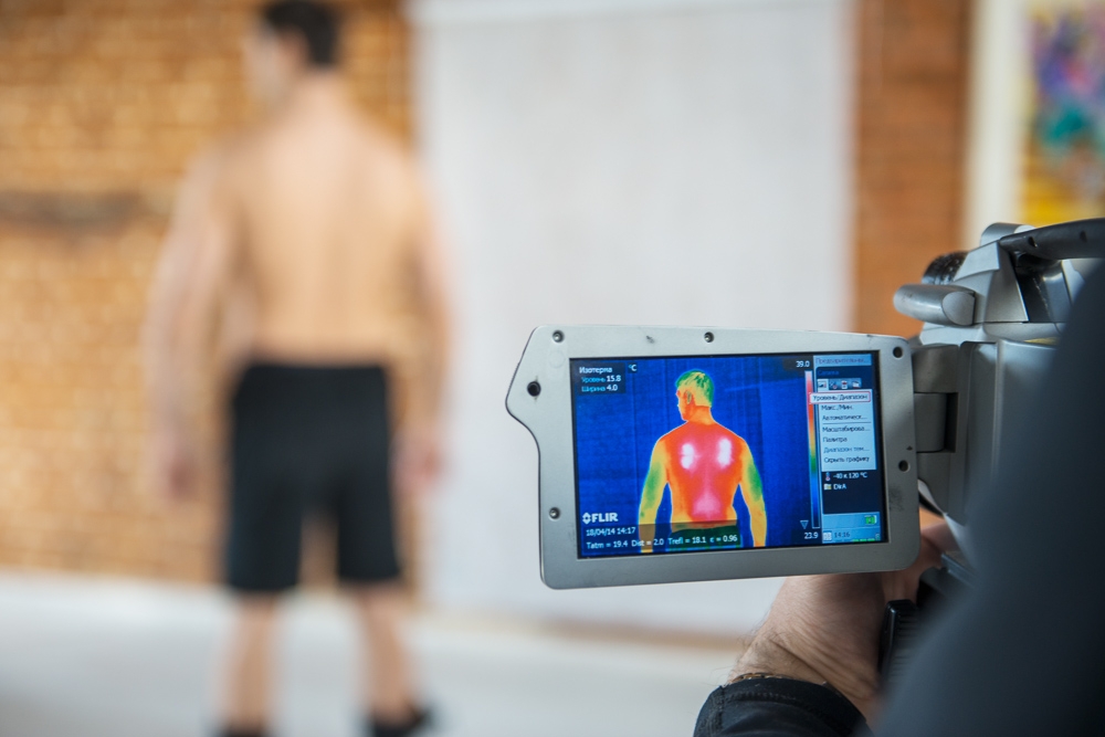 Работа греющего комплекта через тепловизор FLIR B660