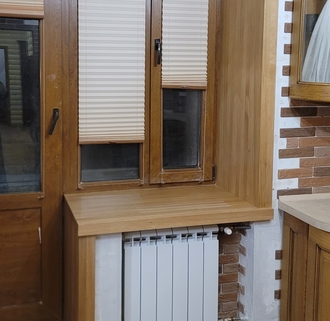 Изготовление подоконников из натурального дуба на заказ в Уфе от компании ЭкоМассивУфа