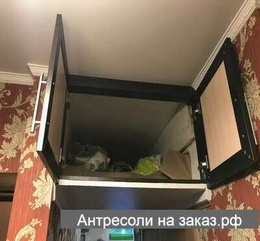 Фотография №2 Антресоль с дверцами рамка МДФ (глухая) открытые