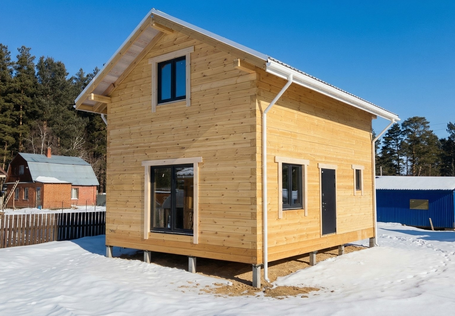 Готовый дом из газобетона