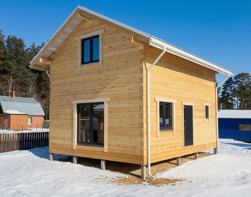 Готовый дом из газобетона