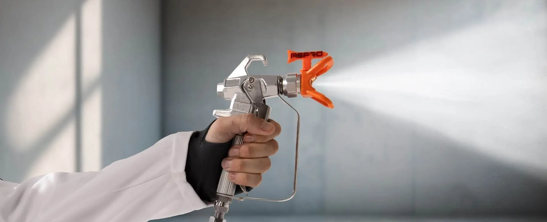 технология безвоздушной покраски стен