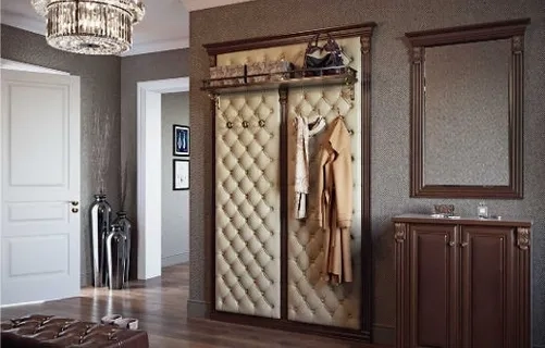 Купить мягкие стеновые панели в прихожую на заказ - МСП 45