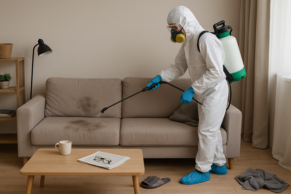 Дезинфекция гостиной