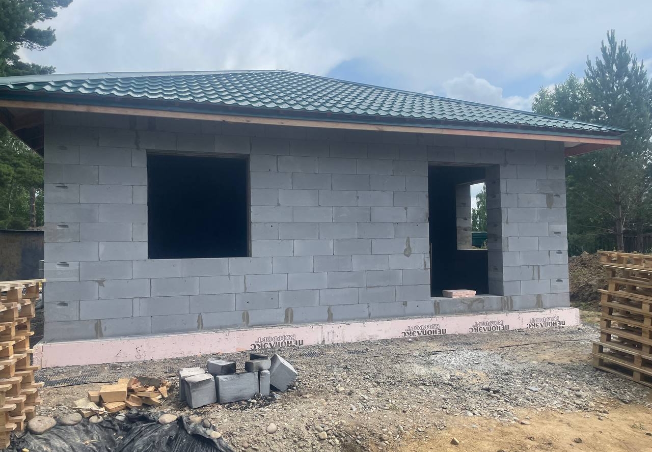 Готовый дом из газобетона