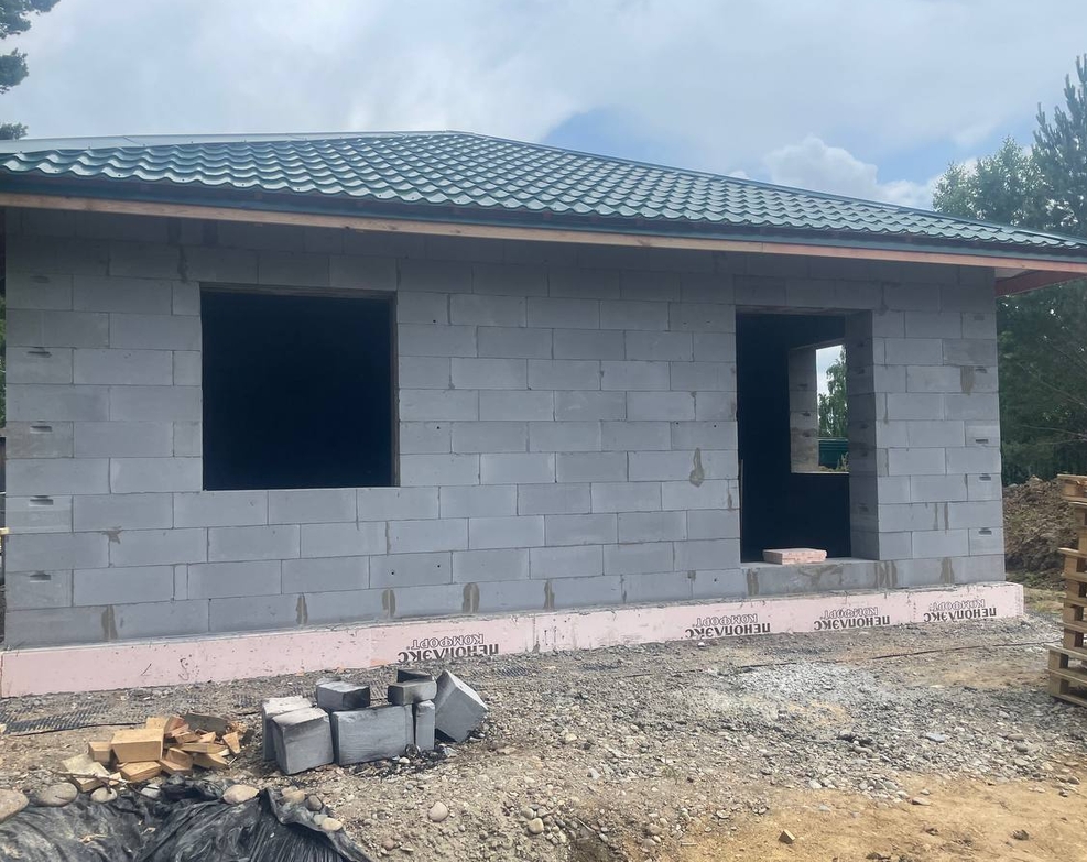 Готовый дом из газобетона