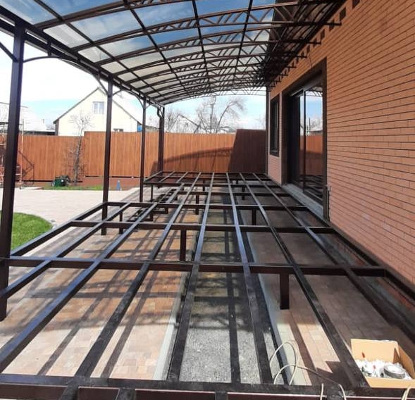 Изготовление и монтаж навесов в Уфе, Уфимском районе от компании "АктивСтрой" 