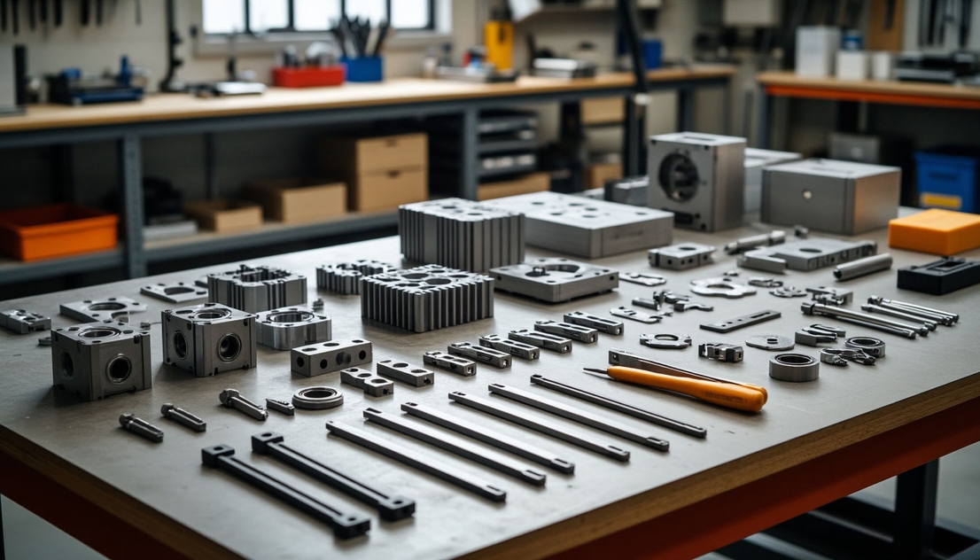 Штабель металлических деталей