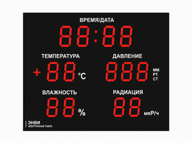 Светодиодное табло для хоккея 135х85_15х4_10х25S128х16