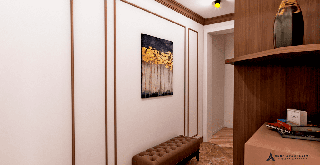 Интерьер современного холла квартиры в ЖК Казансу