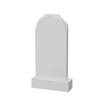 одиночный памятник из серого гранита