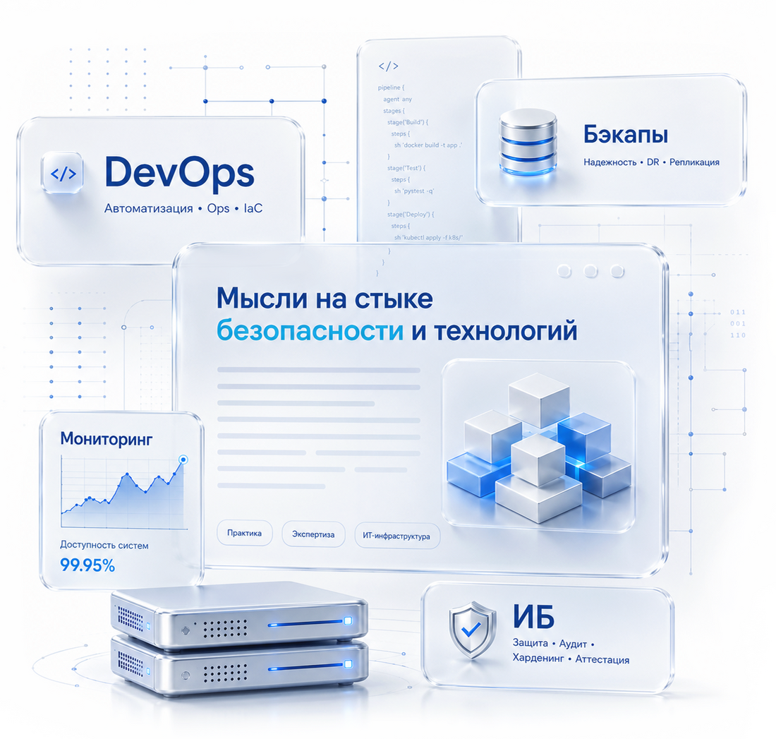 Темы блога: DevOps, бэкапы, мониторинг, информационная безопасность