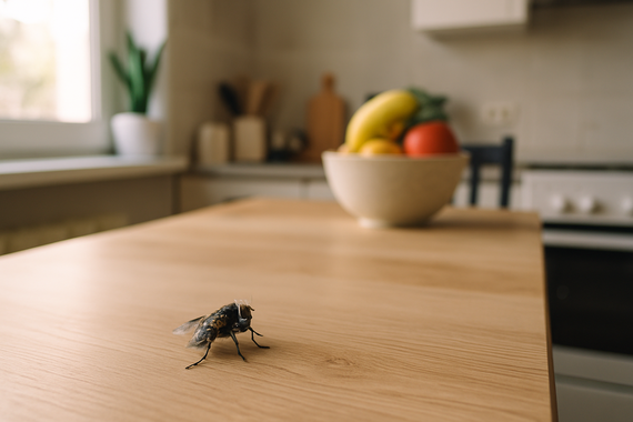 Муха на столе