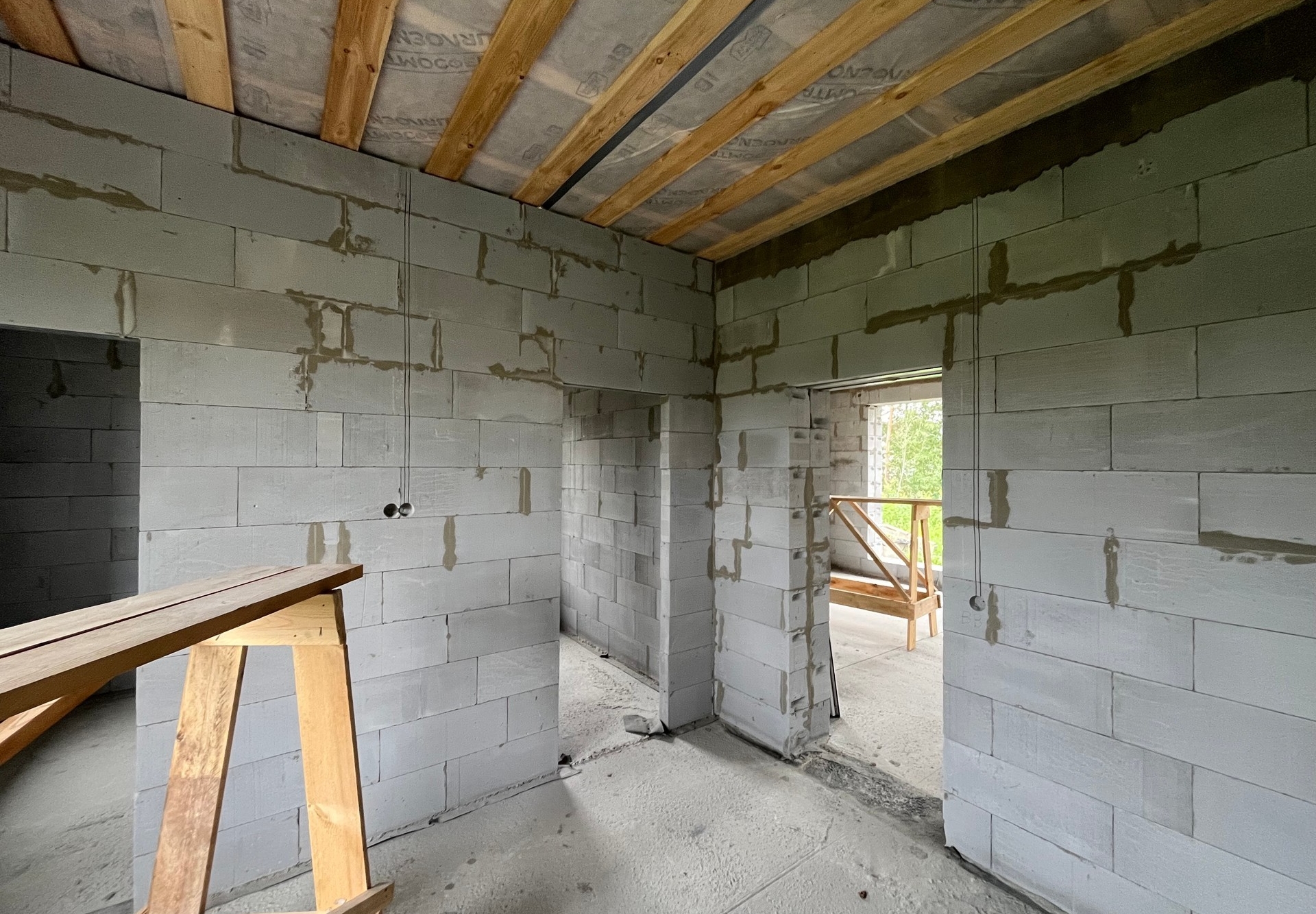 Готовый дом из газобетона