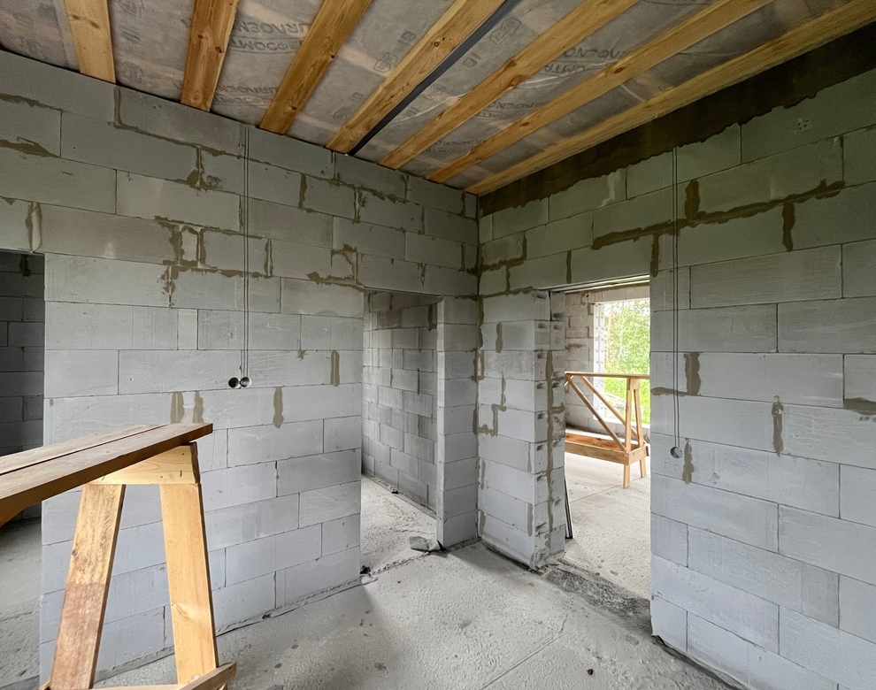 Готовый дом из газобетона