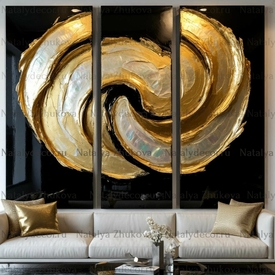 Картина из коллекции Натальи Жуковой " Black Gold Pearl "