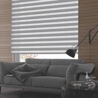 Рулонные шторыдень-ночь на проем в гостиной 