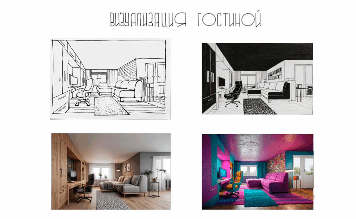 Визуализация интерьера в нейросетях