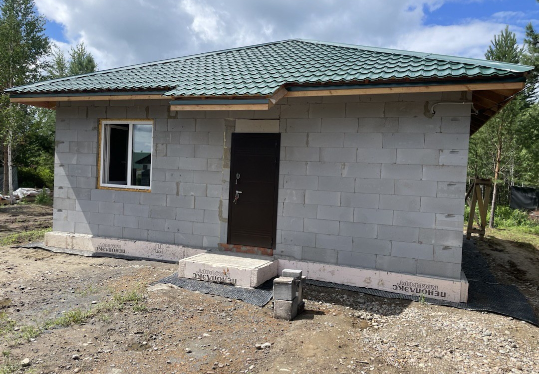 Готовый дом из газобетона