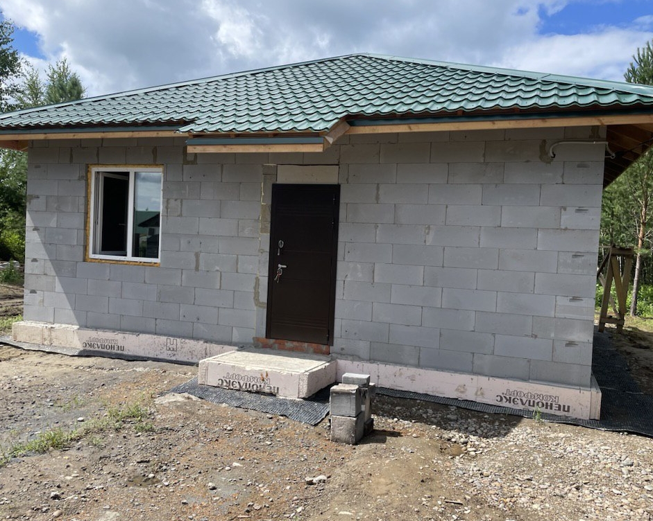 Готовый дом из газобетона