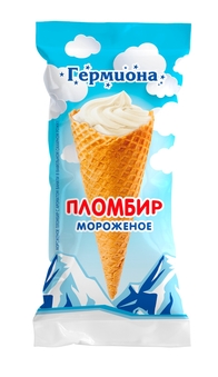 Мороженое рожок пломбир ванильный 80 грамм Уфа - дистрибьютер ООО "Гермиона"