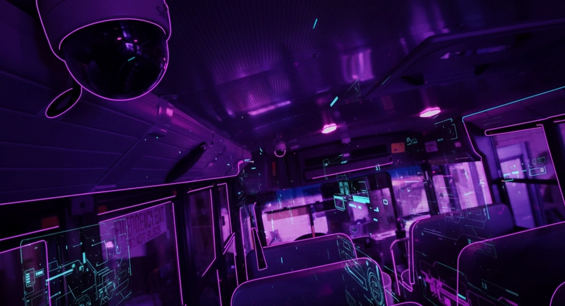 Установка систем видеонаблюдения на транспорте с GPS/ГЛОНАСС для контроля автопарка