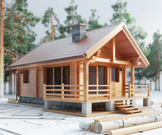 Готовый частный каркасно-щитовой дом до 100 м² с крыльцом и отделкой в Краснодаре