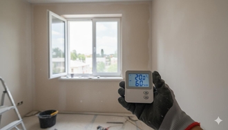 при какой температуре сохнет штукатурка