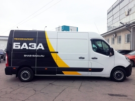 Брендирование автомобиля Renault MASTER компании "БАЗА". Самара