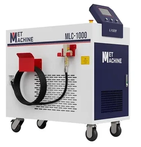 Аппарат ручной лазерной очистки METMACHINE MLC-1000 – белое оборудование с синими элементами