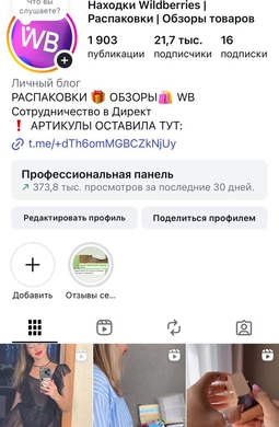 Instagram Wildberries